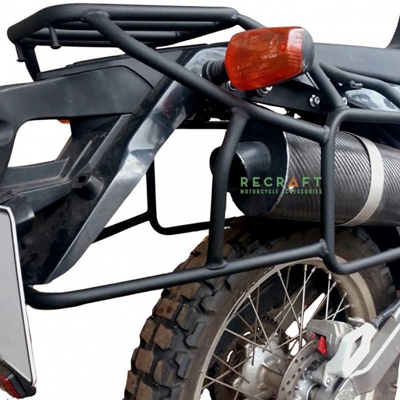 Heavy Duty Black Steel Rear Luggage Rack For Yamaha XT225 Serow (1986-2007) By 21ST