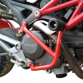 Crash bars with sliders for Ducati Monster 696 2008-2014