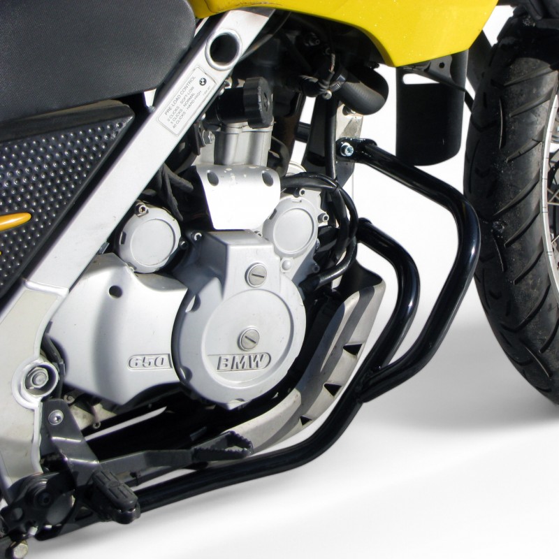 thumbnail image 2 of Black Upper Engine Crash Bars For BMW F650GS Dakar & G650 Motorbike - Steel Frame Protectors 2 of 4