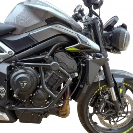Crash bars with sliders for Triumph Street Triple 765 2023-2026